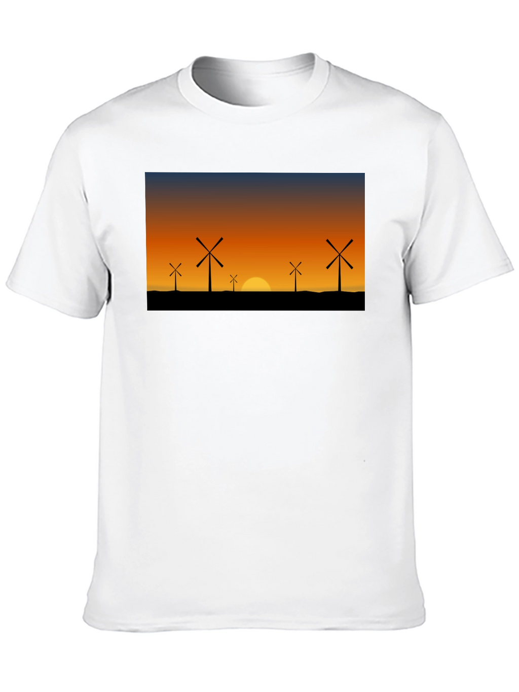 Windmill Sunset Graphic Tee