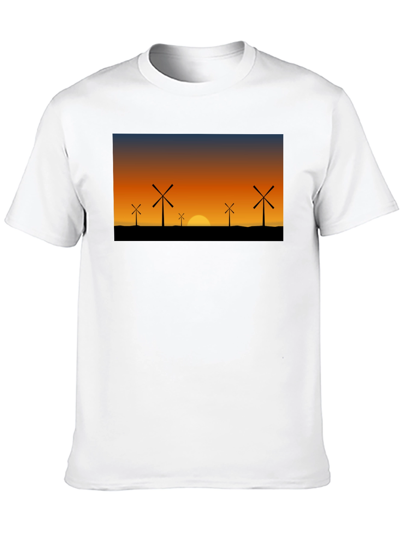 Windmill Sunset Graphic Tee