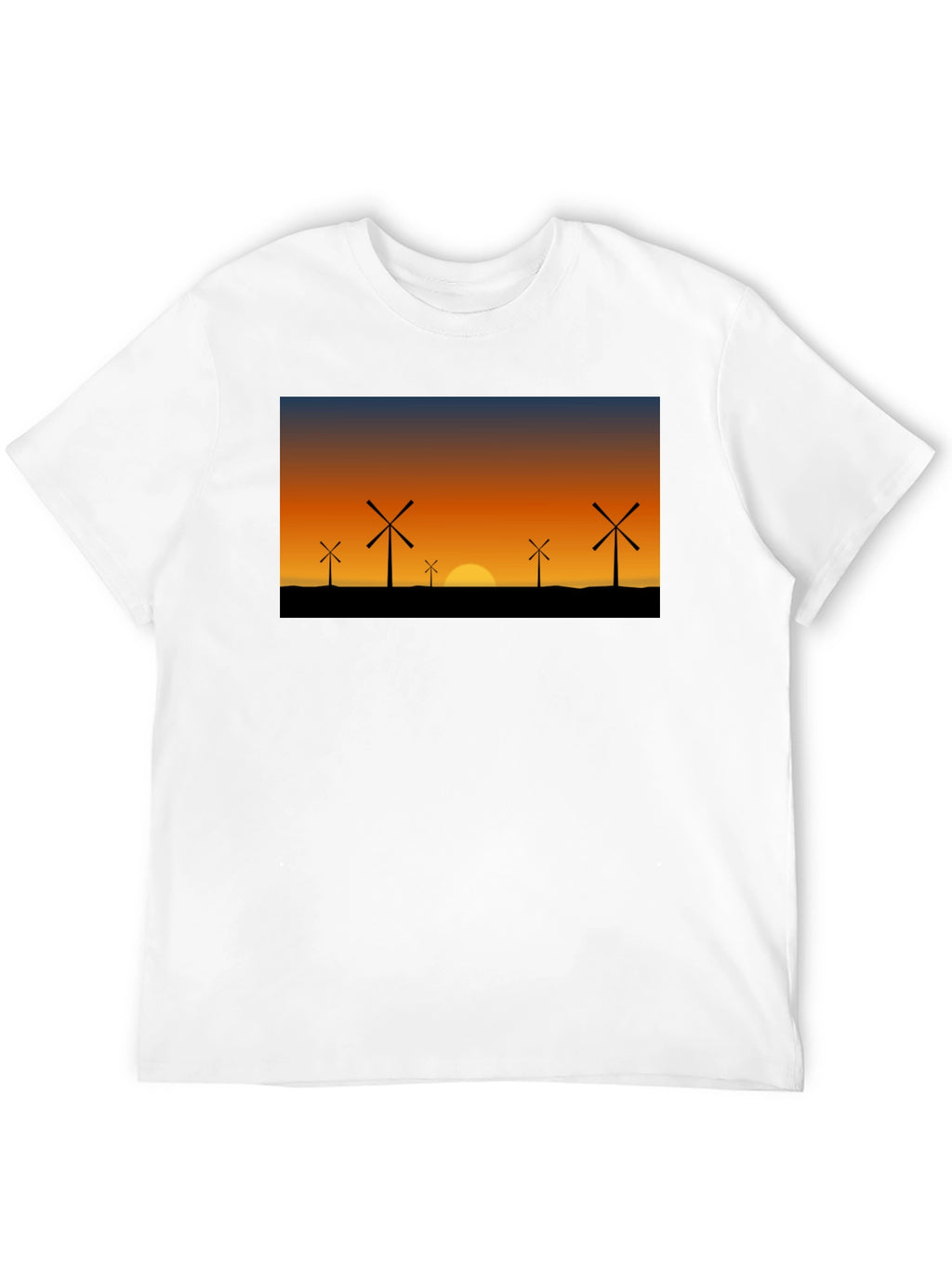 Windmill Sunset Graphic Tee