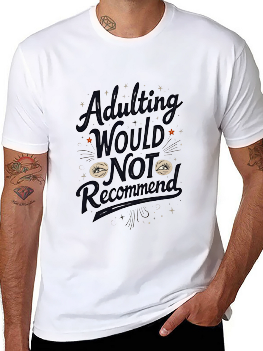 Adulting Would Not Recommend Graphic Tee