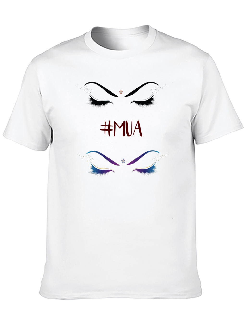 MUA Eyeshadow Graphic Tee - Black Cotton T-Shirt