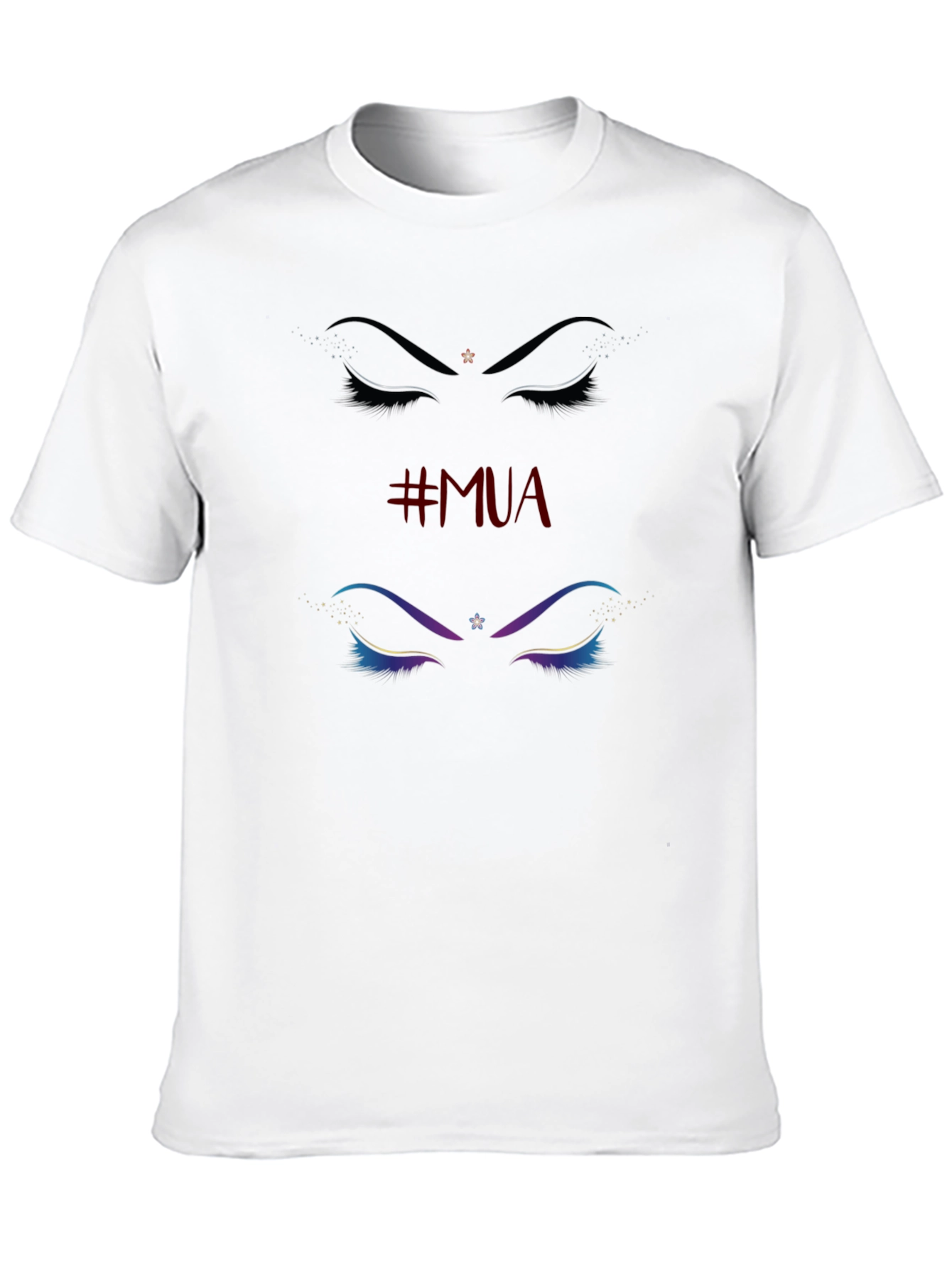 MUA Eyeshadow Graphic Tee - Black Cotton T-Shirt