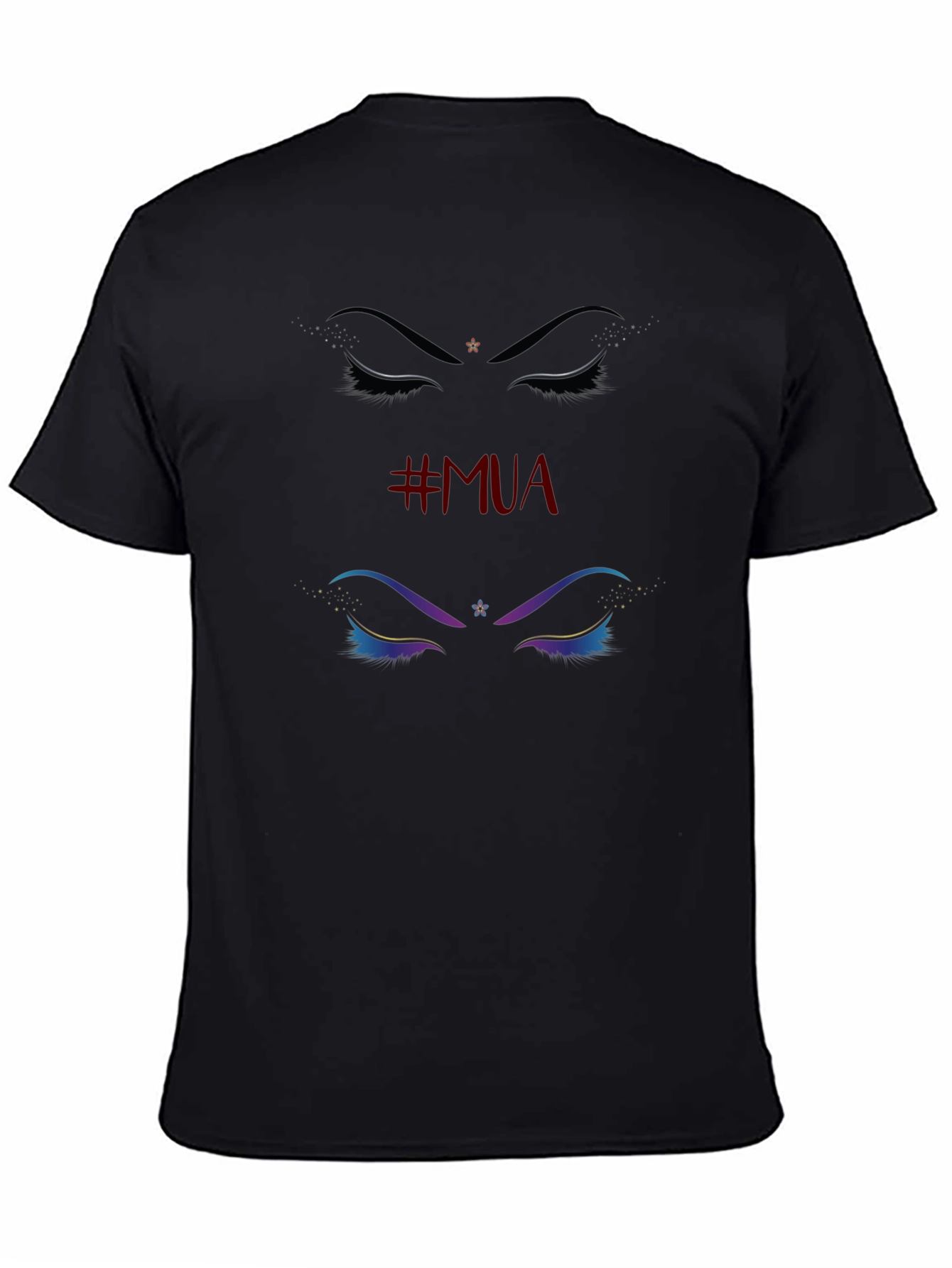 MUA Eyeshadow Graphic Tee - Black Cotton T-Shirt