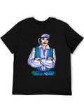 Pirate Graphic T-Shirt Black Cotton Tee