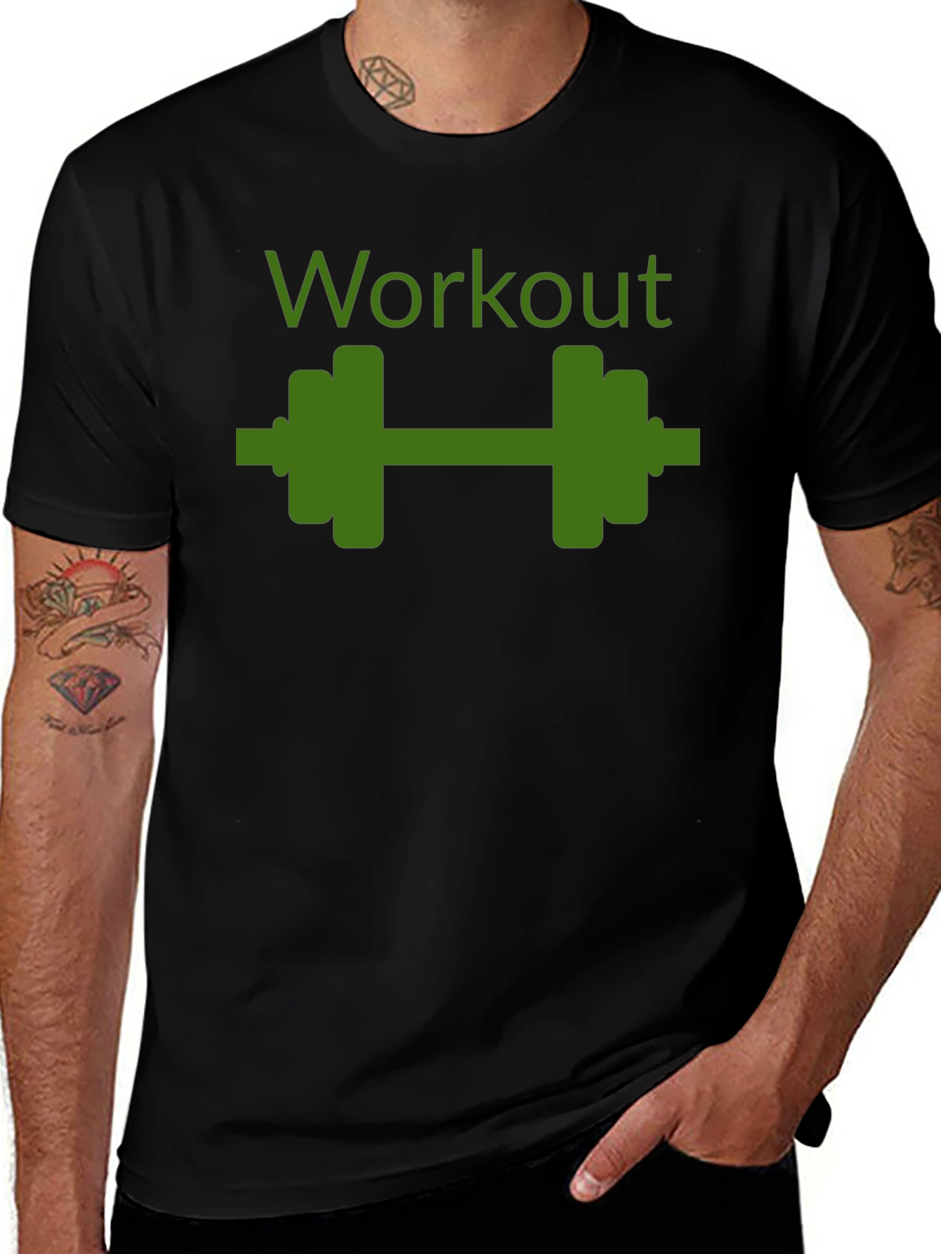 Workout Graphic T-Shirt - Fitness Apparel