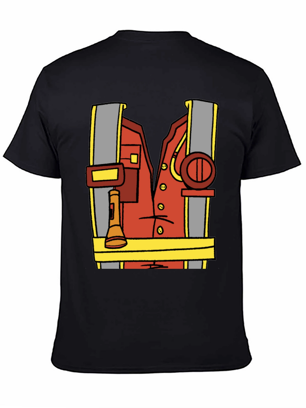 Cartoon Firefighter Costume Tee