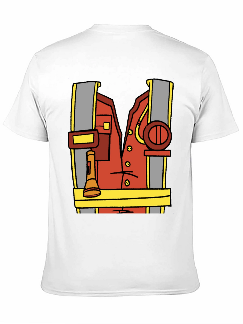 Cartoon Firefighter Costume Tee