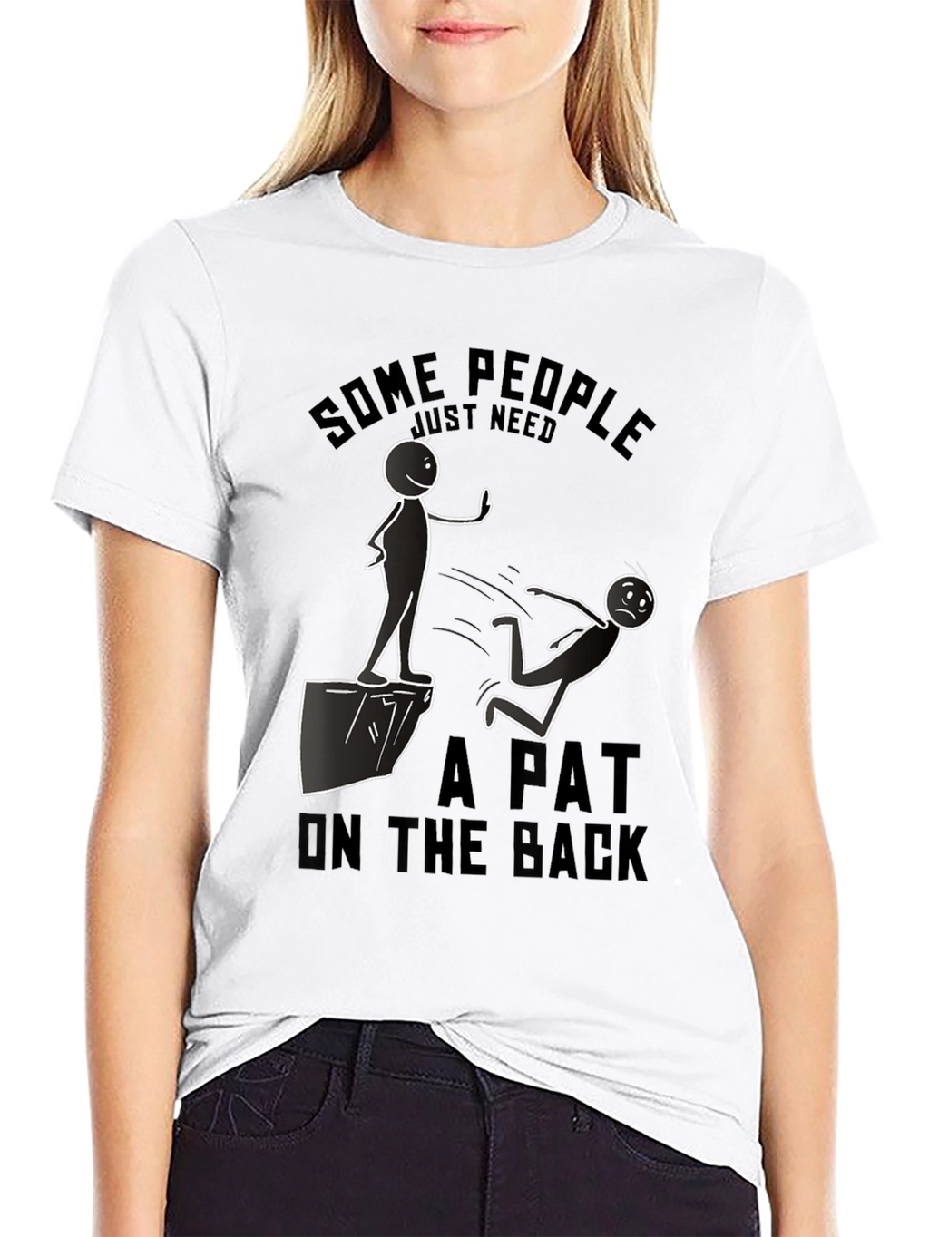 Humorous A Pat on the Back Graphic T-Shirt