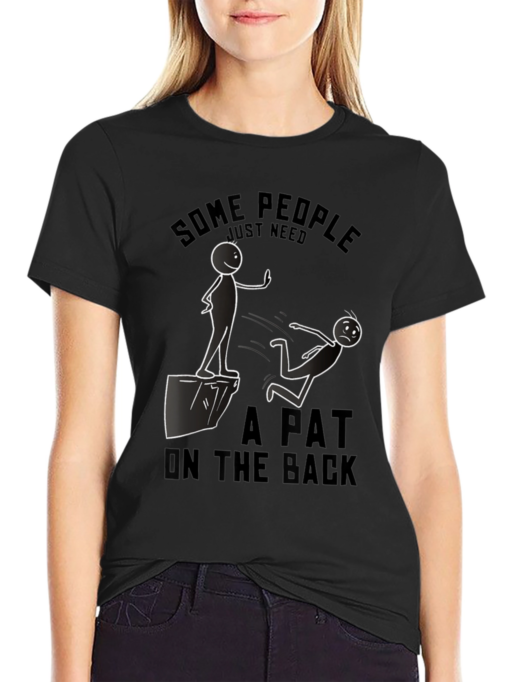 Humorous A Pat on the Back Graphic T-Shirt