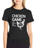 Chicken Game T-Shirt - Dont Look at This Chicken!