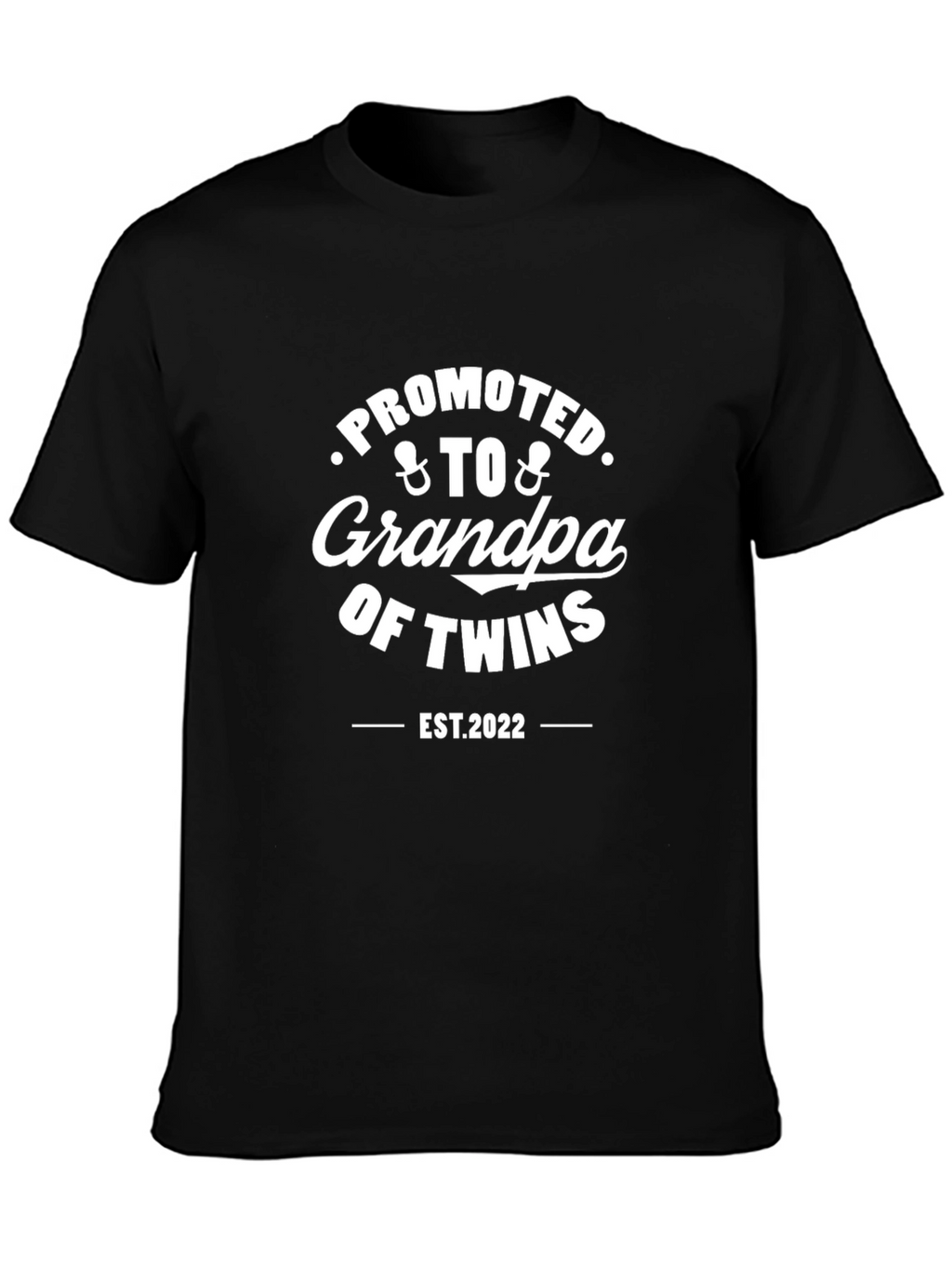 Promoted to Grandpa of Twins EST 2022 T-Shirt