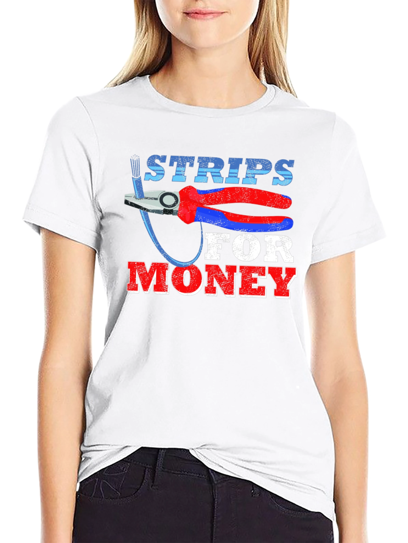 Strips For Money T-Shirt Funny Electrician Gift
