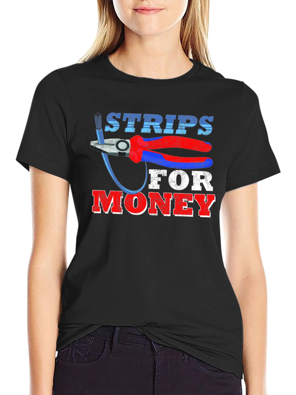 Strips For Money T-Shirt Funny Electrician Gift