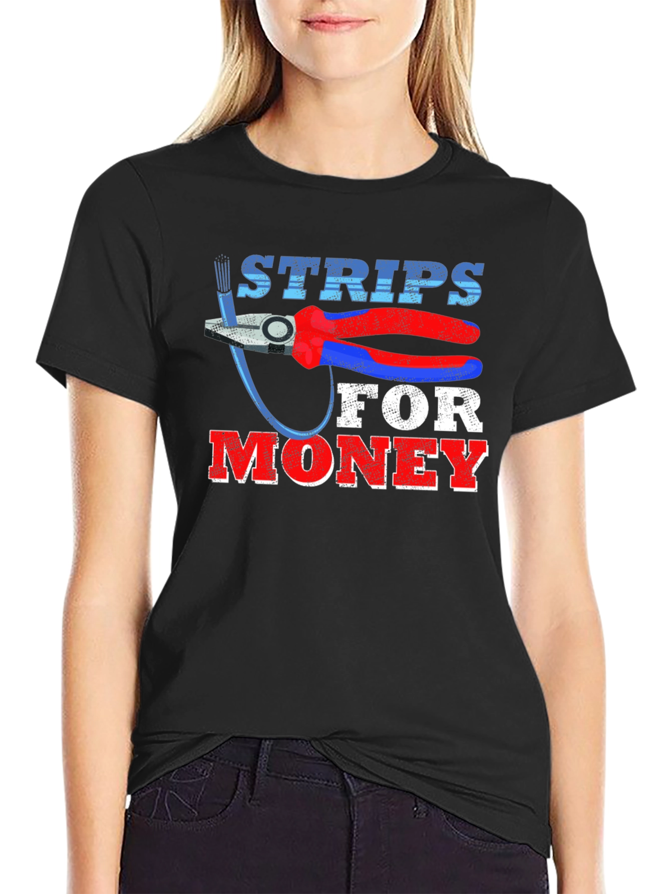 Strips For Money T-Shirt Funny Electrician Gift