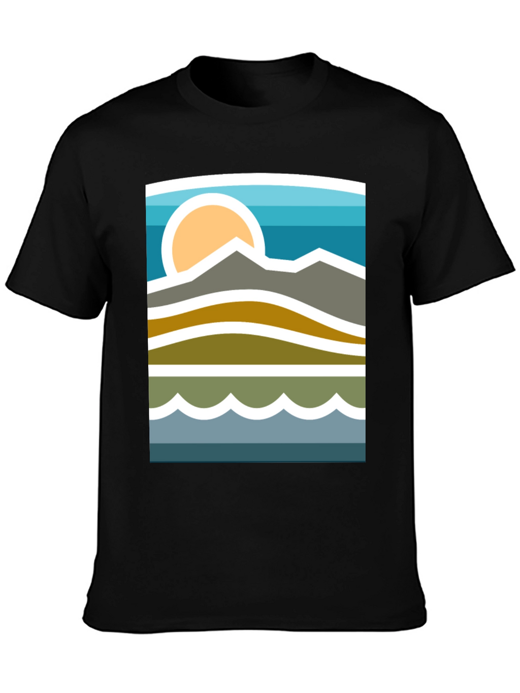 Mountainscape Graphic Tee - Stylish Nature Inspired Design