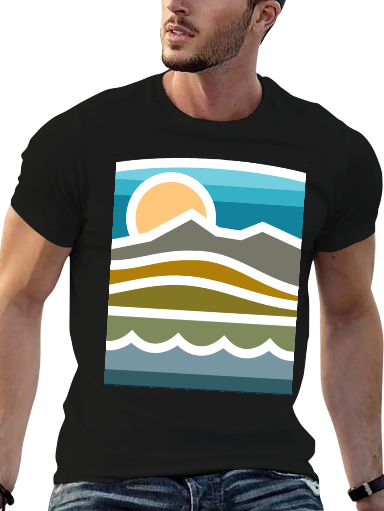 Mountainscape Graphic Tee - Stylish Nature Inspired Design