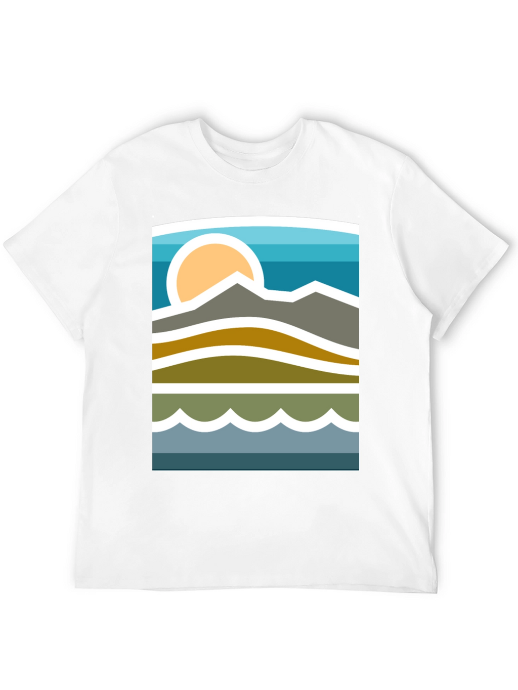 Mountainscape Graphic Tee - Stylish Nature Inspired Design