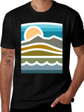 Mountainscape Graphic Tee - Stylish Nature Inspired Design