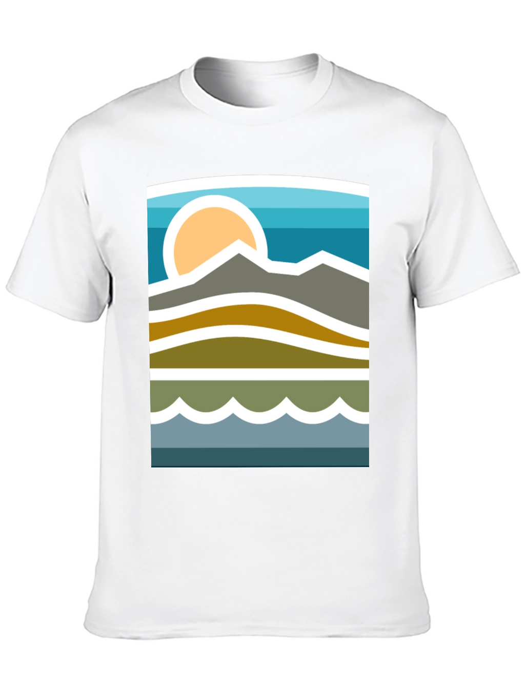 Mountainscape Graphic Tee - Stylish Nature Inspired Design
