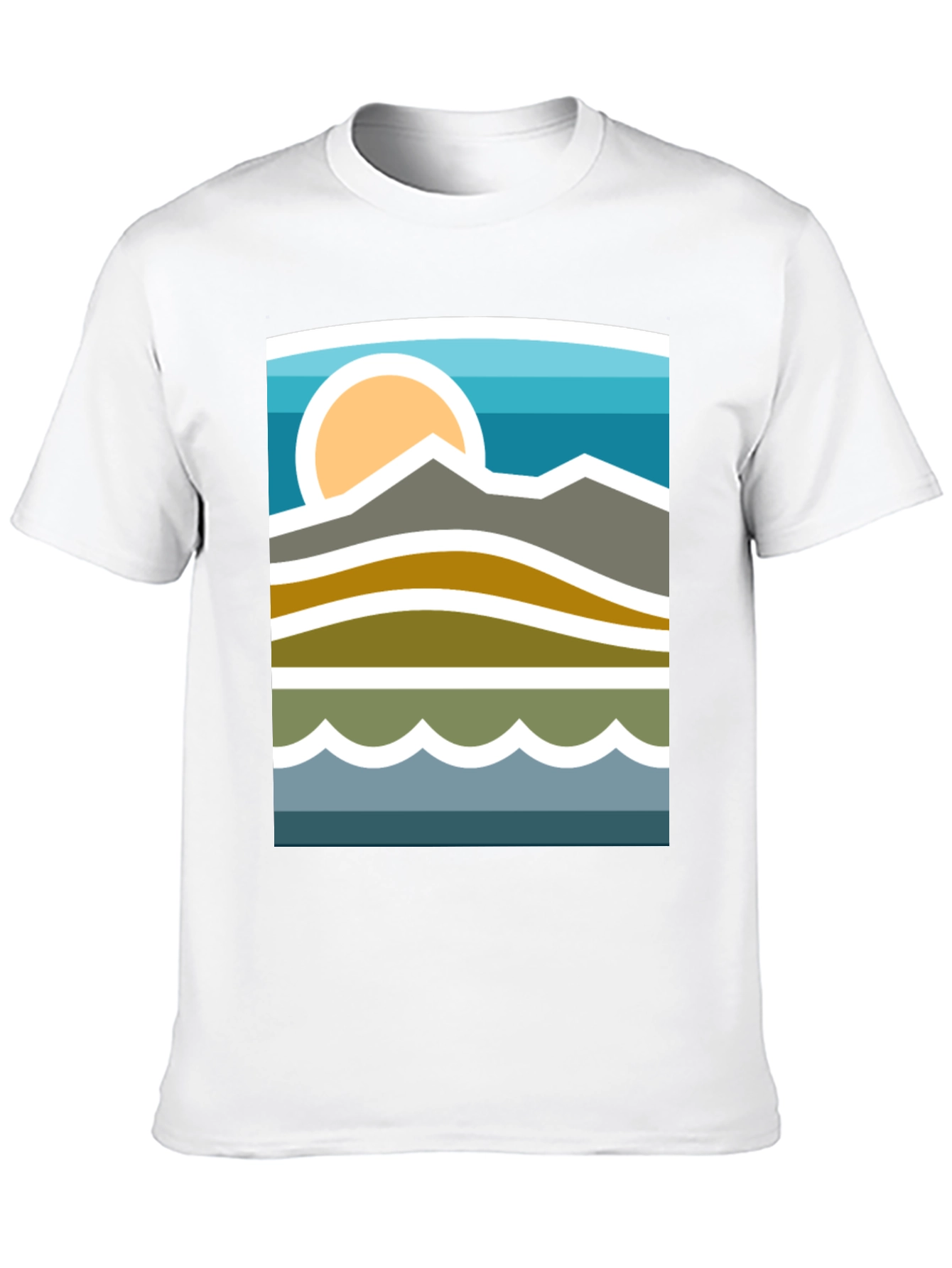Mountainscape Graphic Tee - Stylish Nature Inspired Design