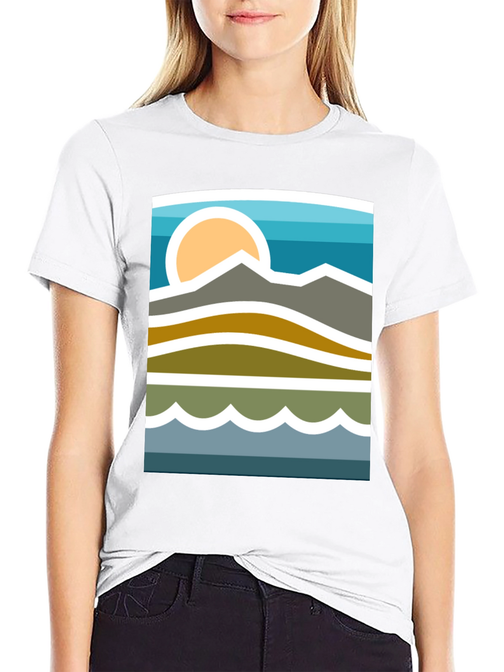 Mountainscape Graphic Tee - Stylish Nature Inspired Design