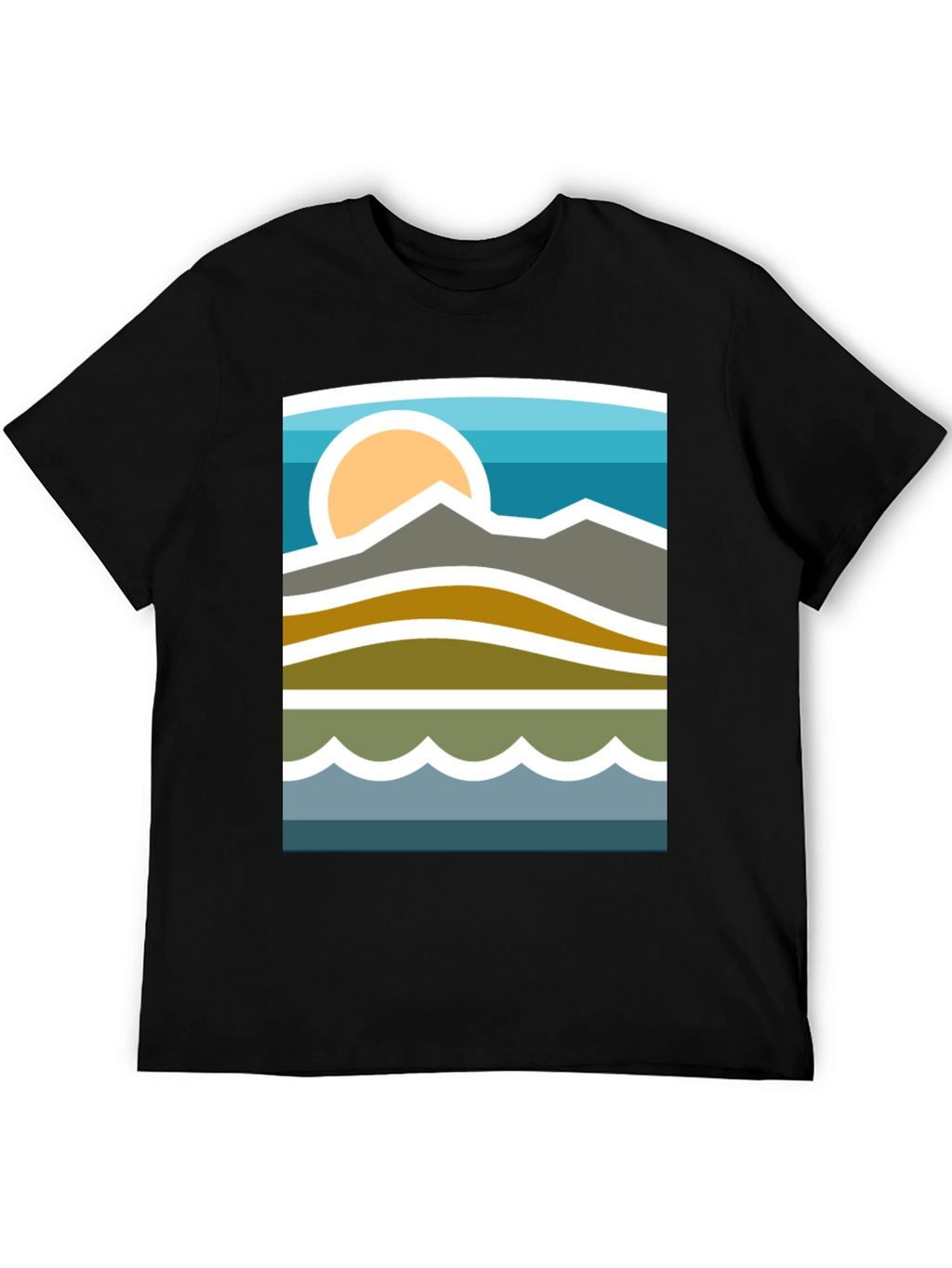 Mountainscape Graphic Tee - Stylish Nature Inspired Design