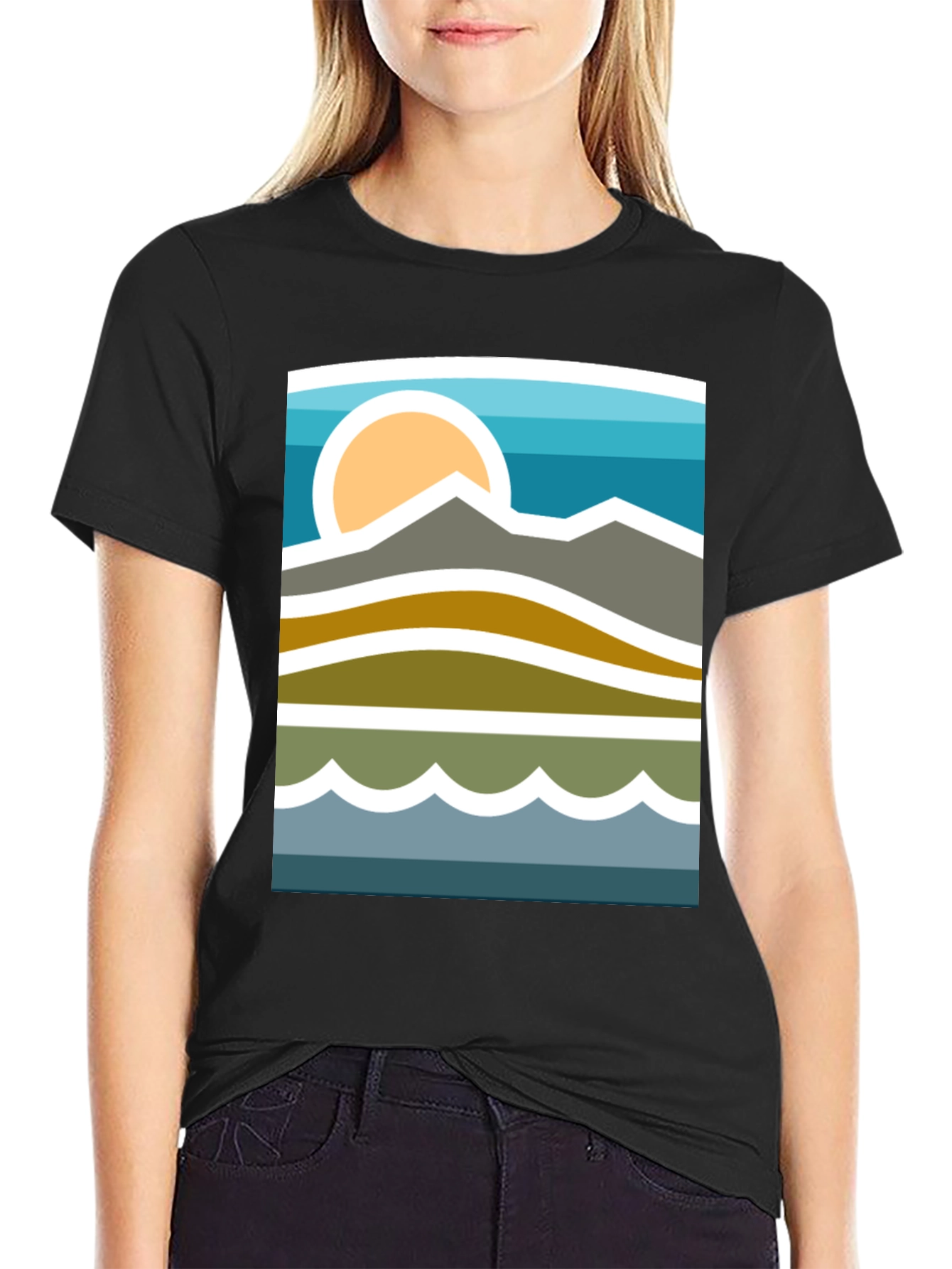 Mountainscape Graphic Tee - Stylish Nature Inspired Design