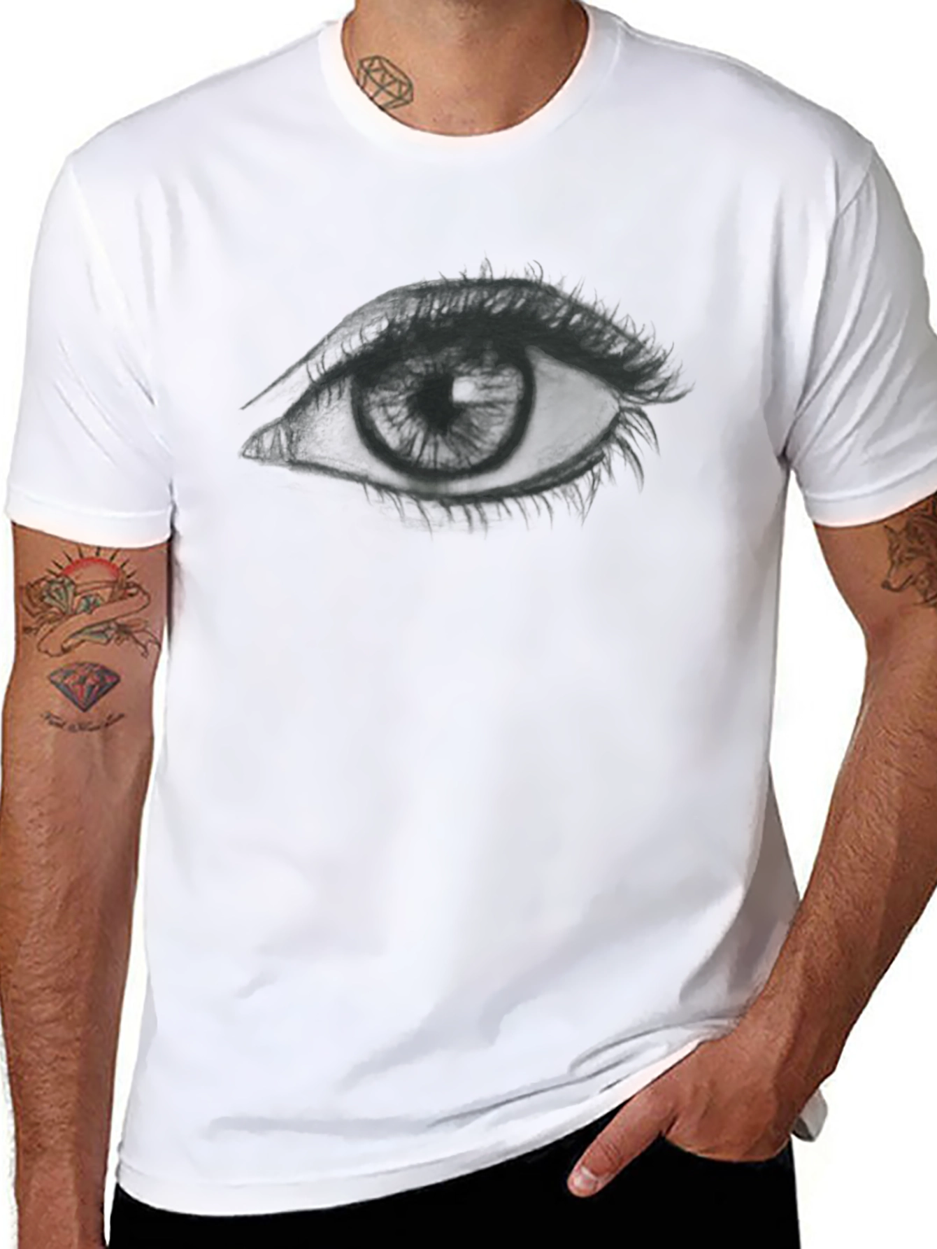 Eye Graphic T-Shirt - Black