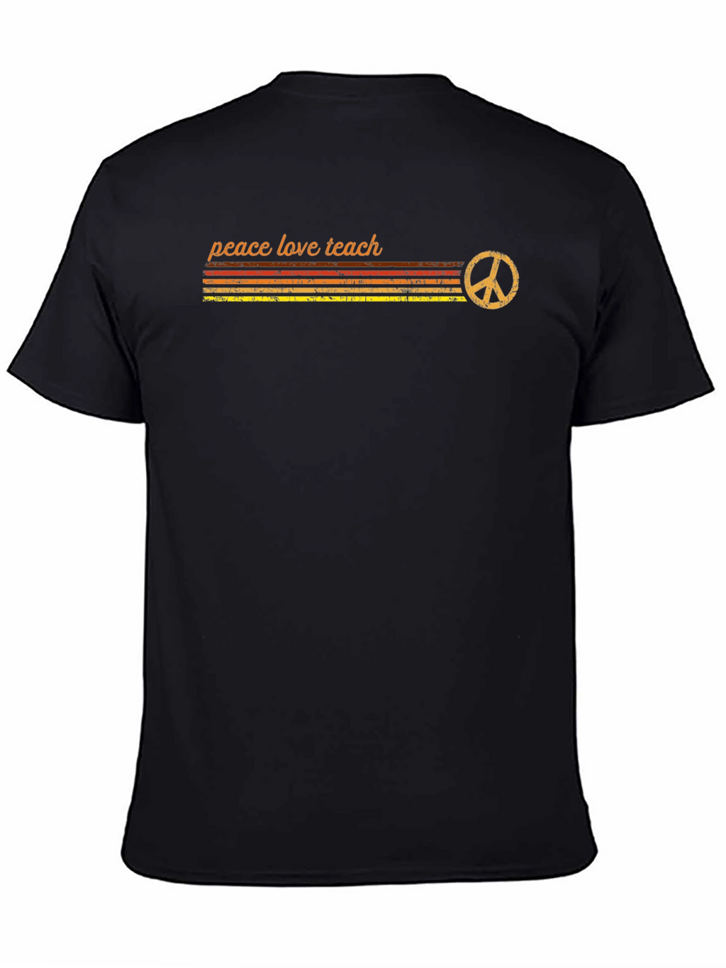 Peace Love Teach Retro T-Shirt