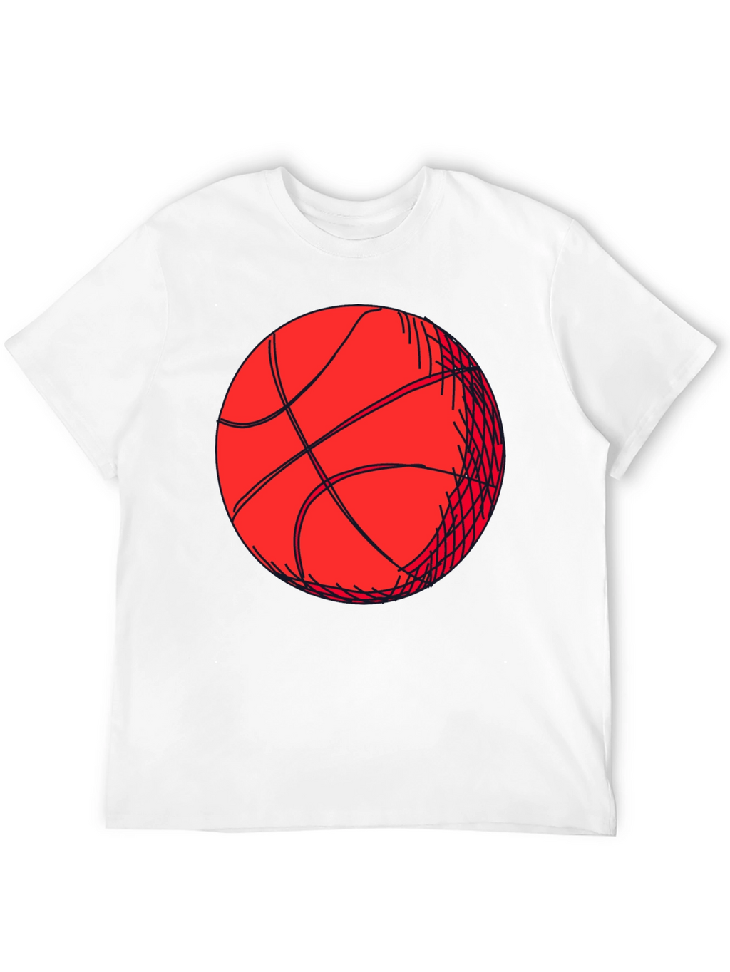 Basketball Graphic Tee - Black Short Sleeve Shirt