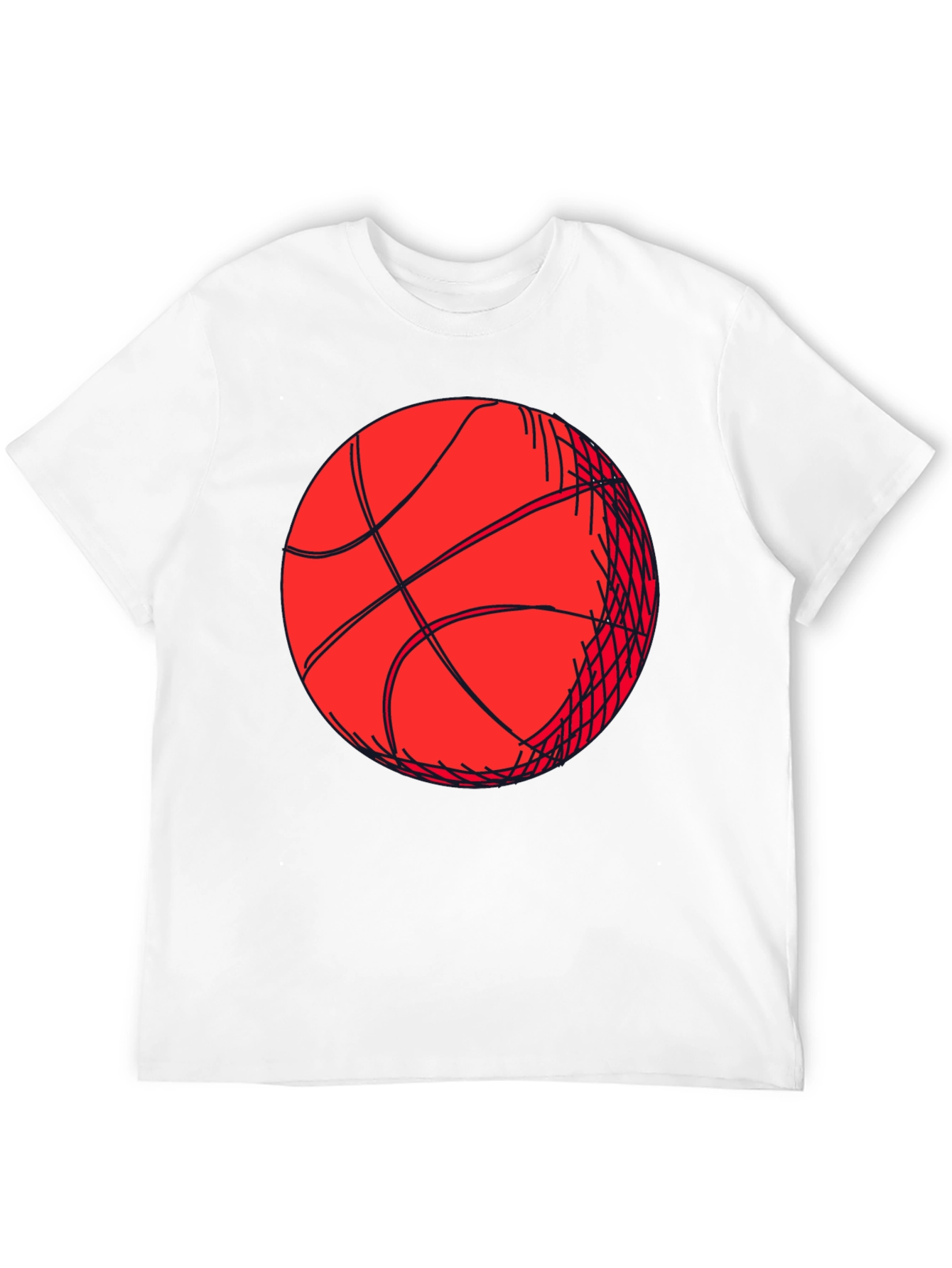 Basketball Graphic Tee - Black Short Sleeve Shirt