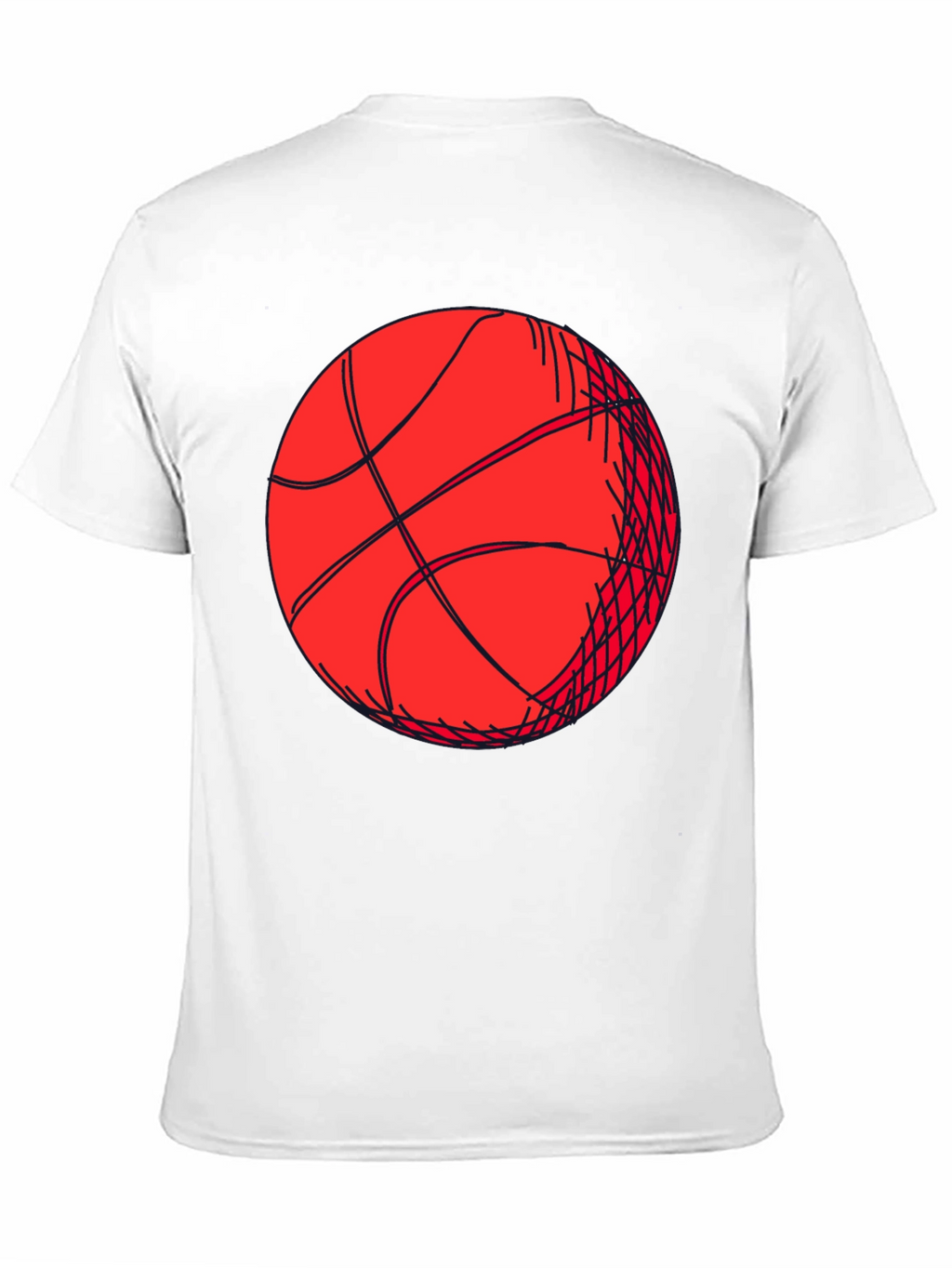 Basketball Graphic Tee - Black Short Sleeve Shirt
