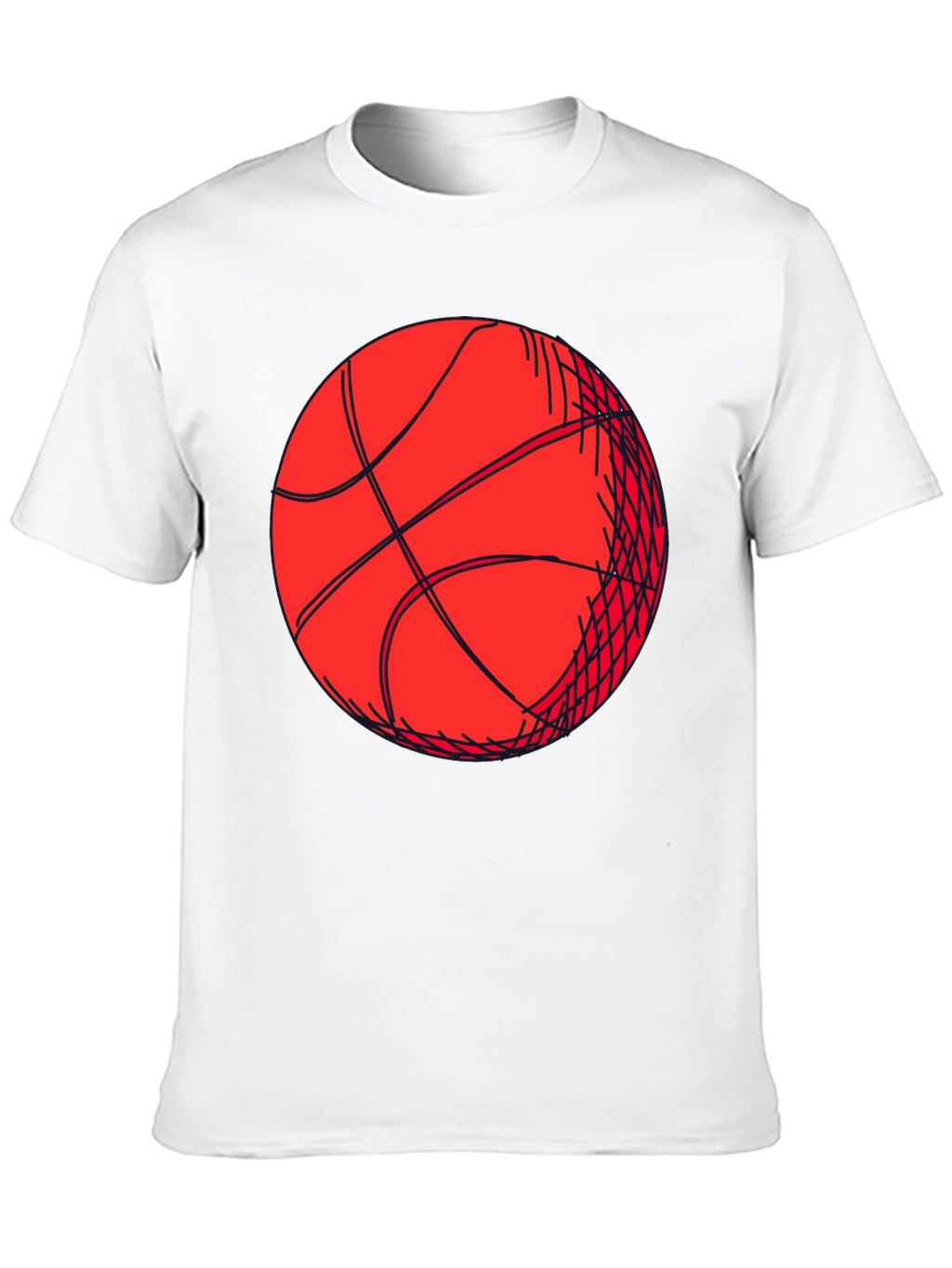 Basketball Graphic Tee - Black Short Sleeve Shirt