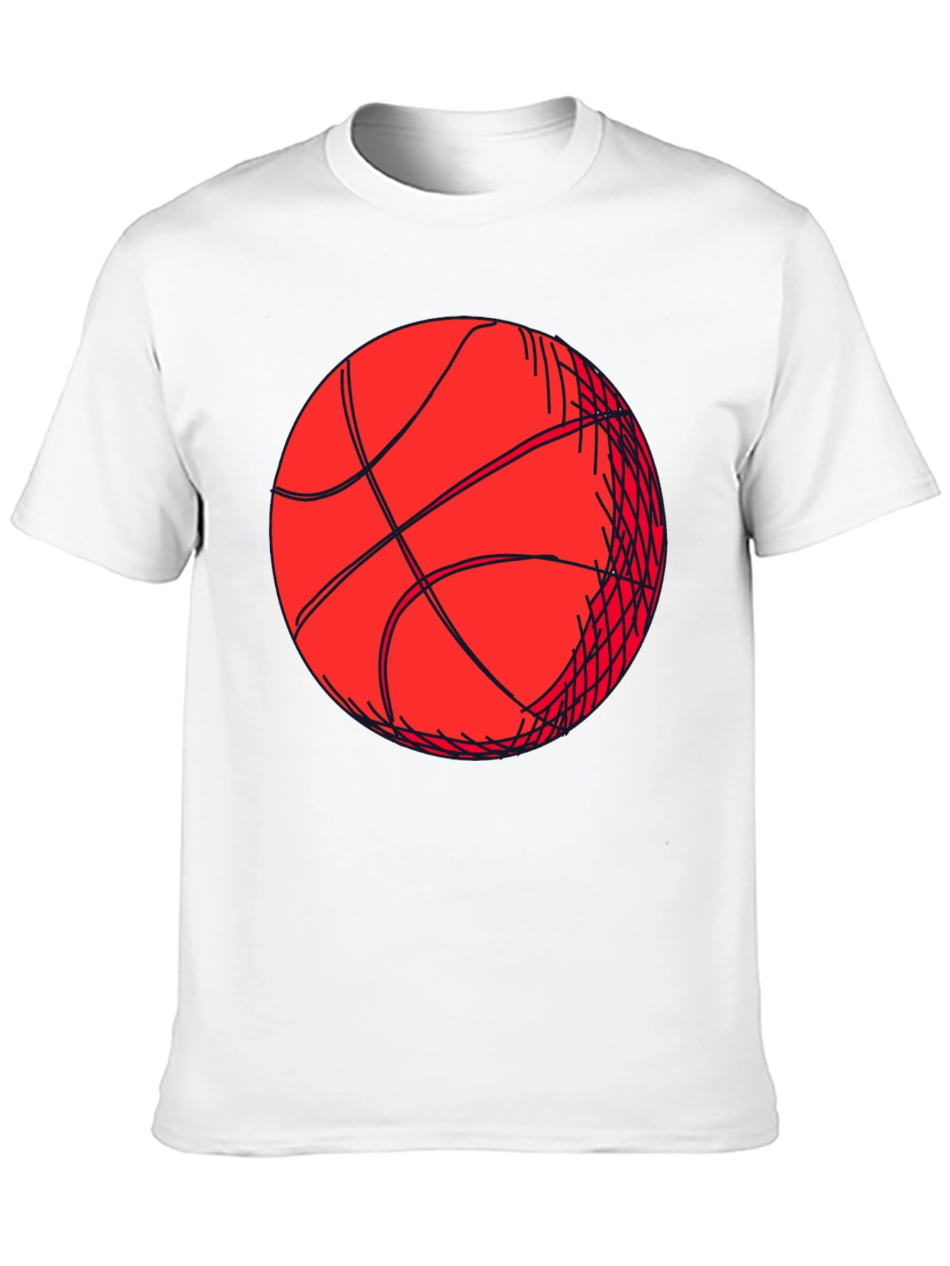 Basketball Graphic Tee - Black Short Sleeve Shirt