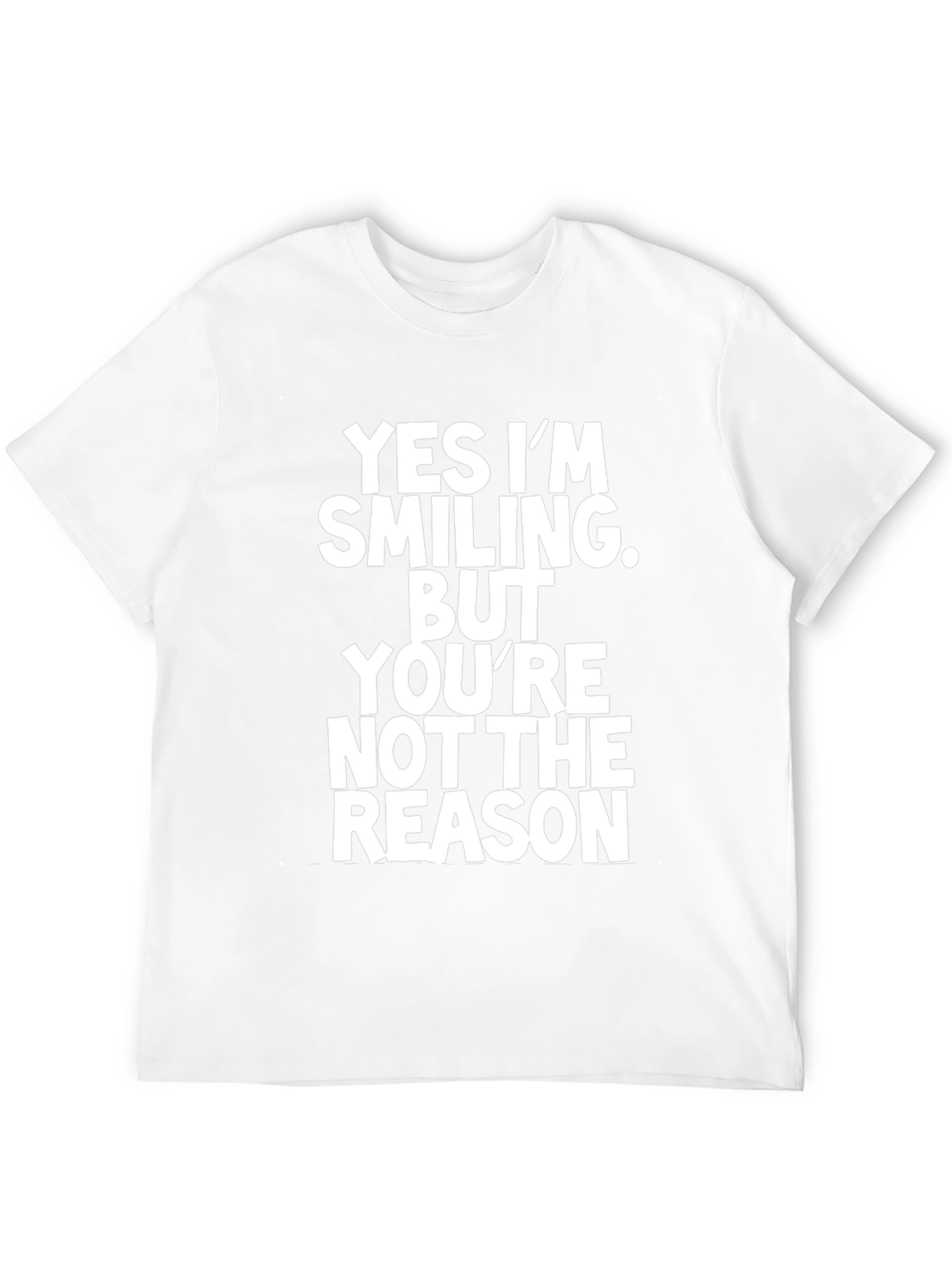 Funny Sarcastic Graphic Tee - Yes Im Smiling T-Shirt
