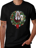Christmas Wreath T-Shirt - Holiday Festive Design