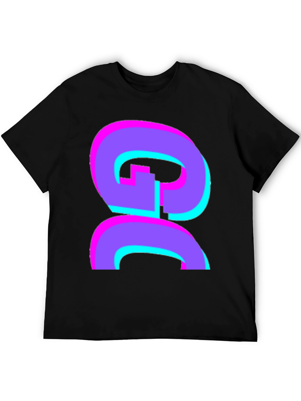 Abstract Graphic Black T-Shirt - Bold and Stylish!