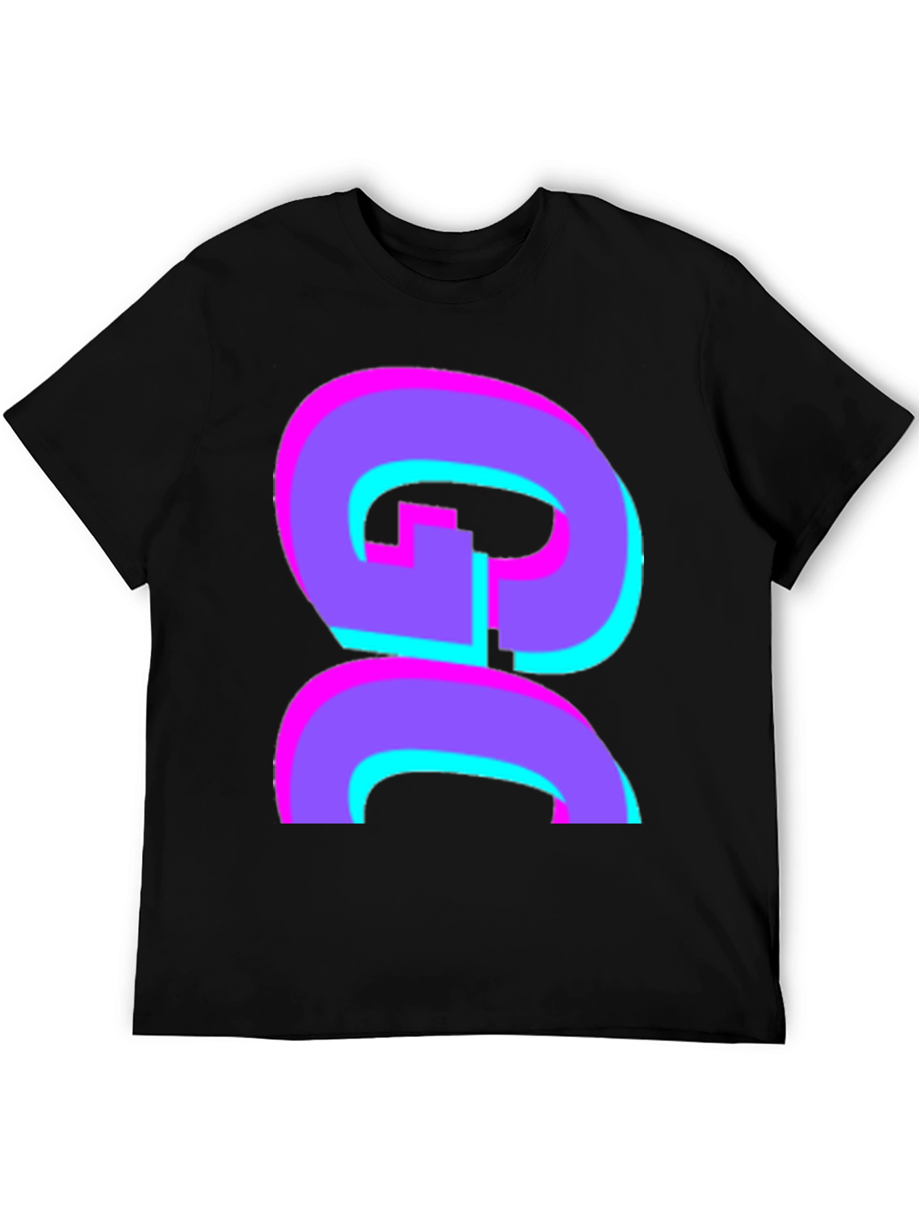 Abstract Graphic Black T-Shirt - Bold and Stylish!