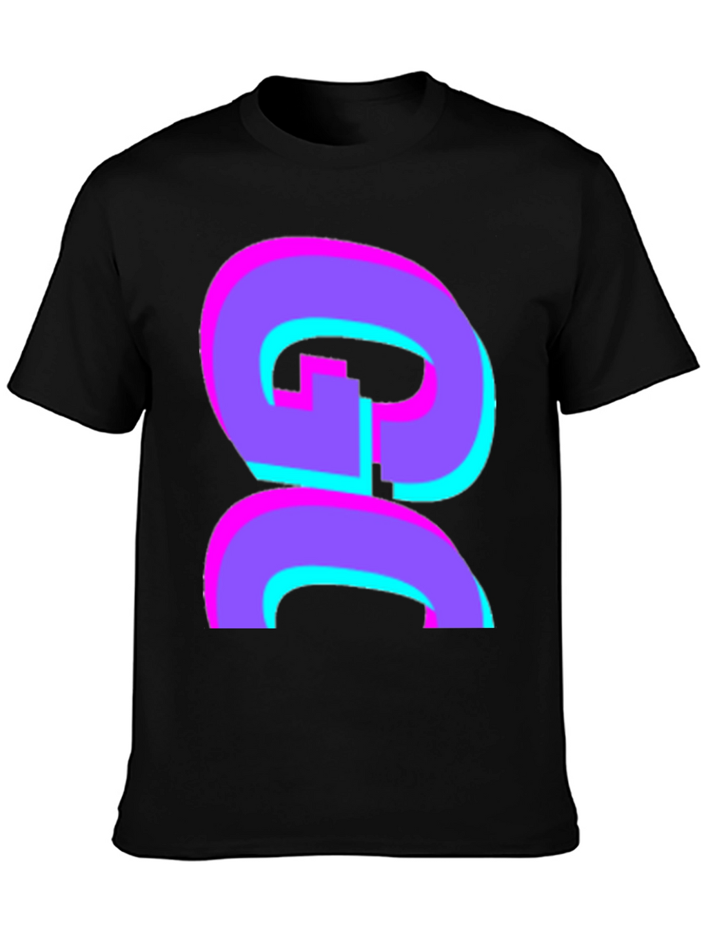 Abstract Graphic Black T-Shirt - Bold and Stylish!