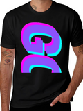 Abstract Graphic Black T-Shirt - Bold and Stylish!