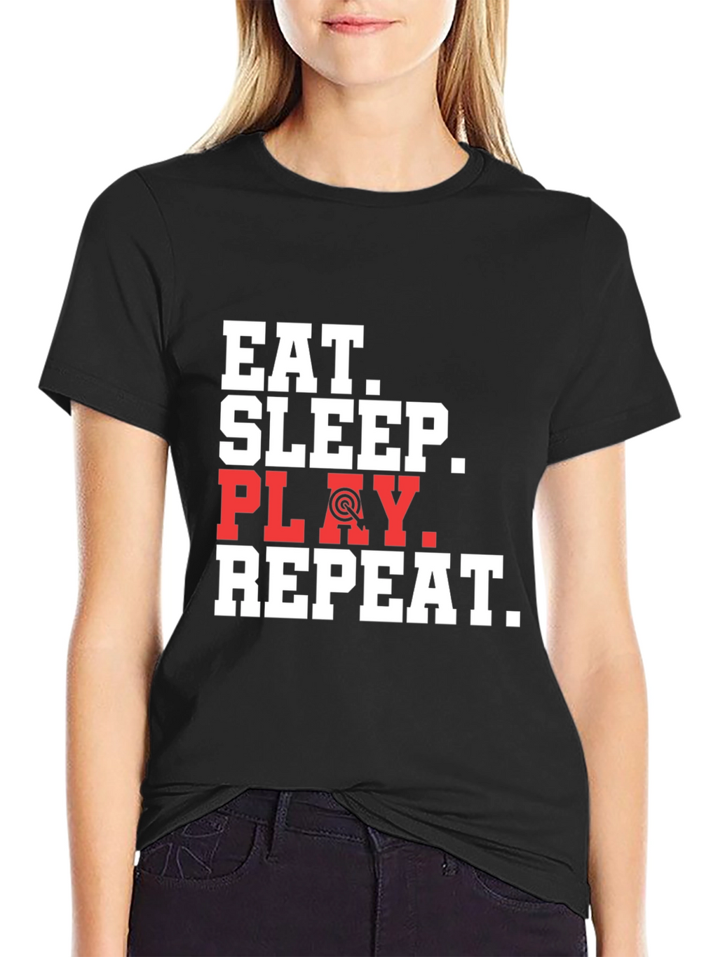 Eat Sleep Play Repeat Dart Graphic T-Shirt