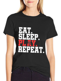 Eat Sleep Play Repeat Dart Graphic T-Shirt
