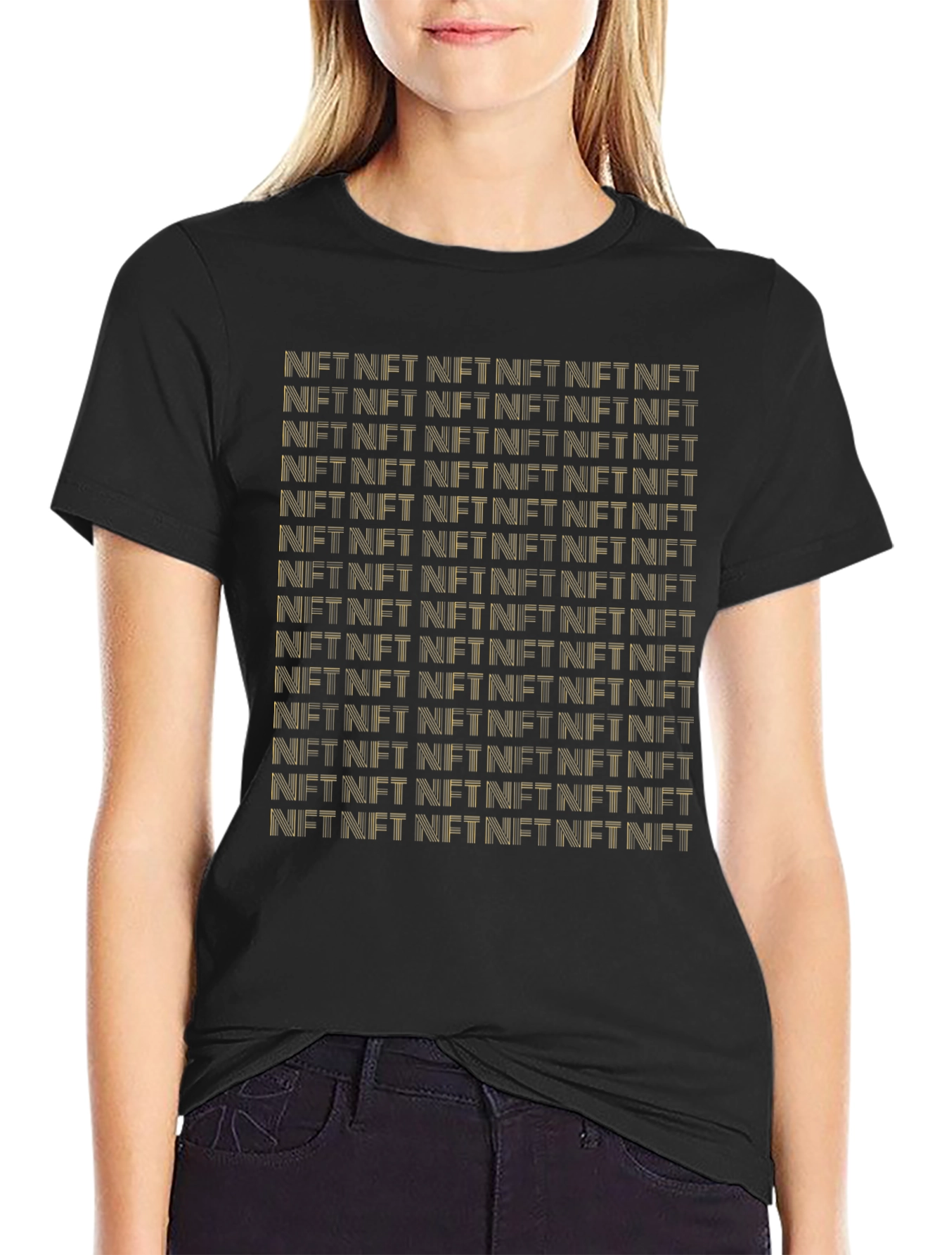 NFT Print Black T-Shirt