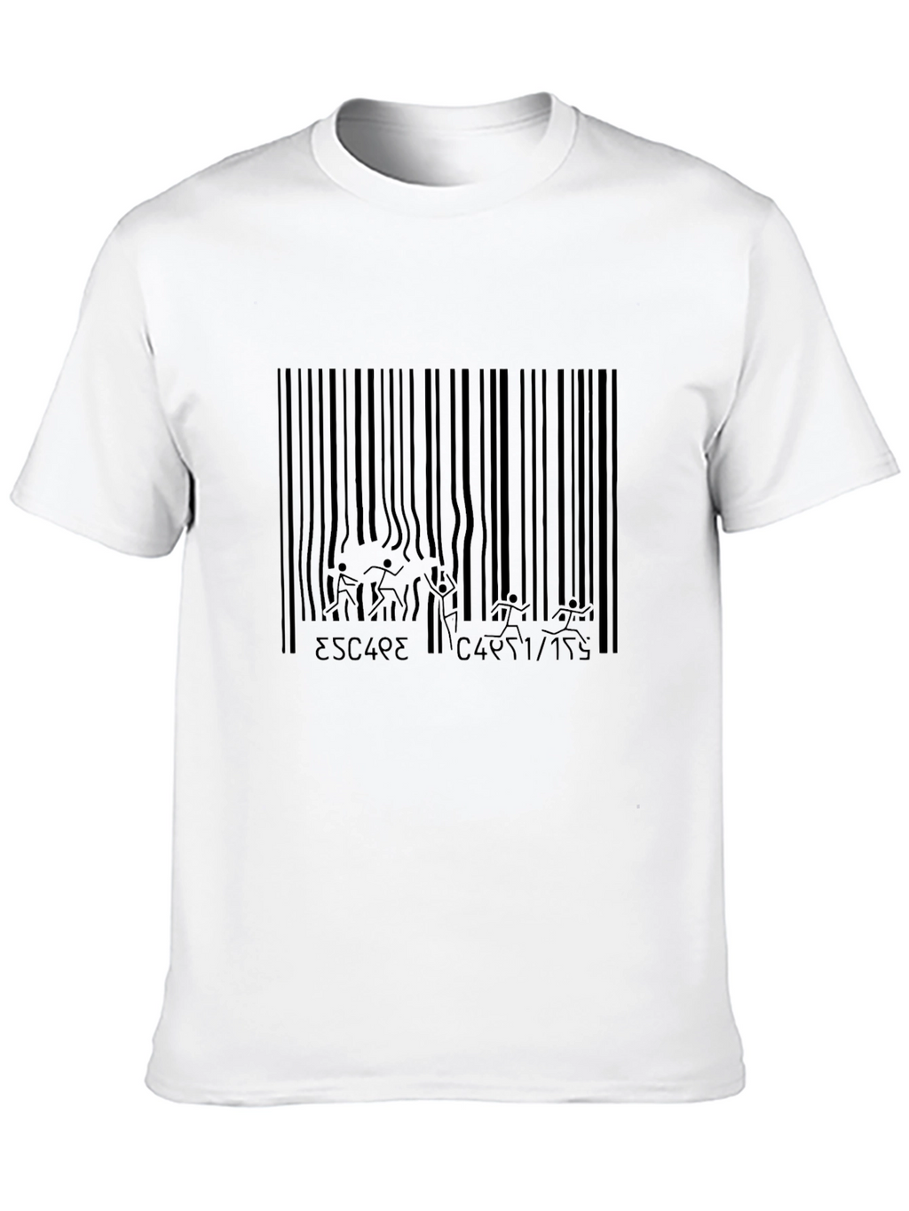 Escape Barcode Black Graphic Tee