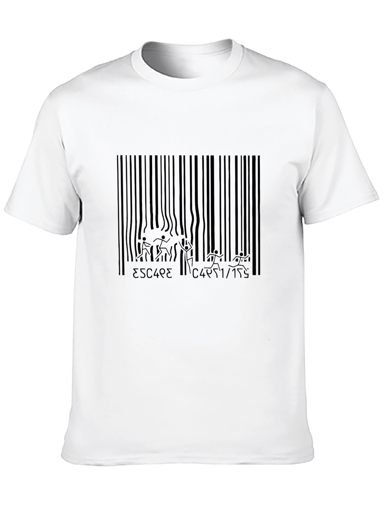 Escape Barcode Black Graphic Tee