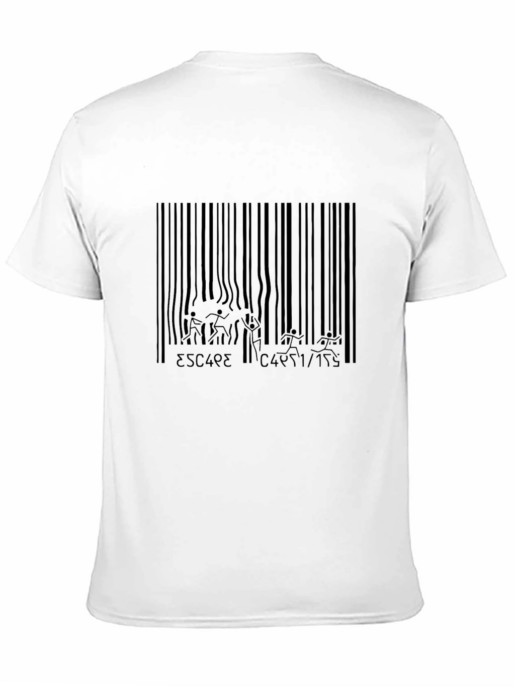 Escape Barcode Black Graphic Tee
