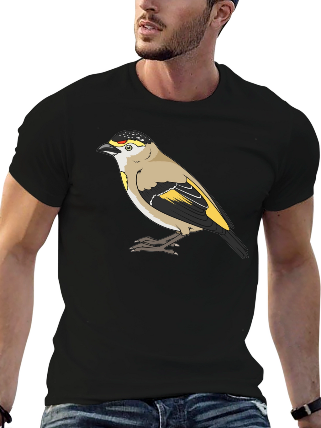 Bird Graphic Tee - Stylish Black T-Shirt