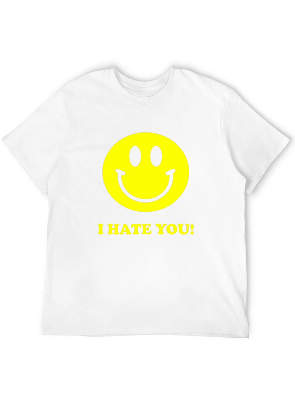 I Hate You Smiley Face Graphic Tee