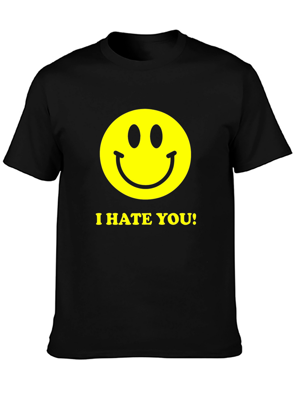 I Hate You Smiley Face Graphic Tee