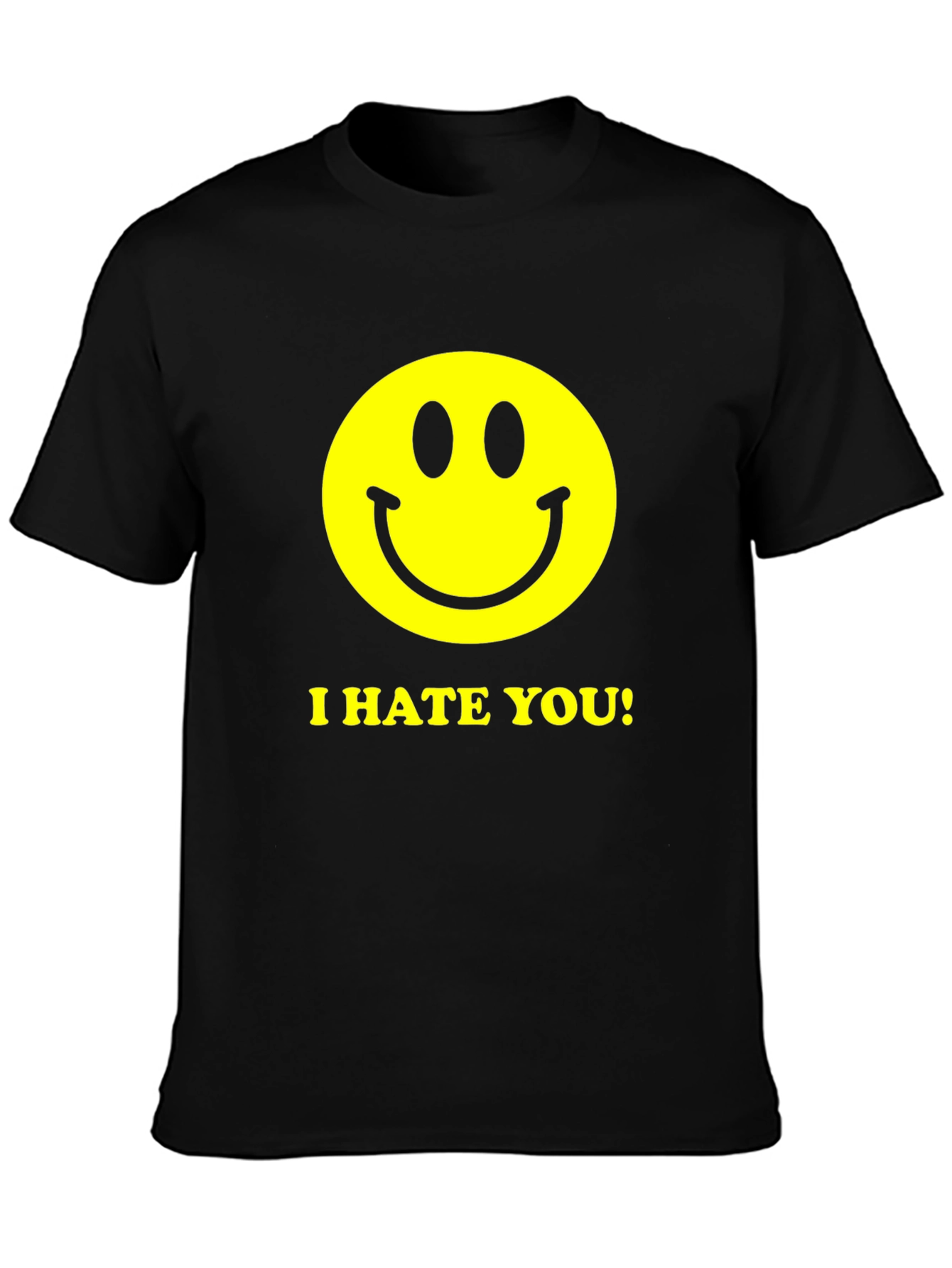 I Hate You Smiley Face Graphic Tee
